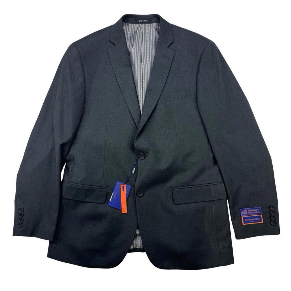 Giorgio Fiorelli Single-Breasted Blazer Jacket Grey Size US 42 R